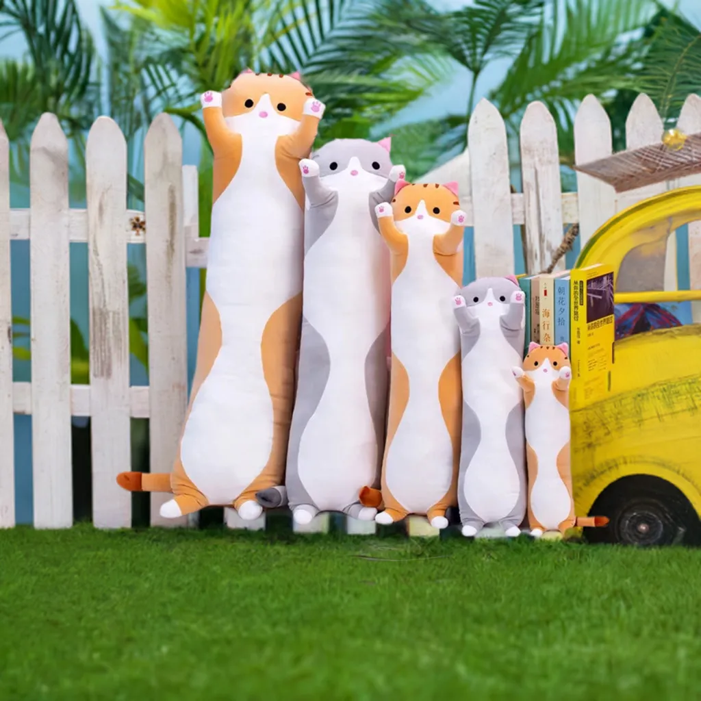 130cm Long Cat Pillow for Kids