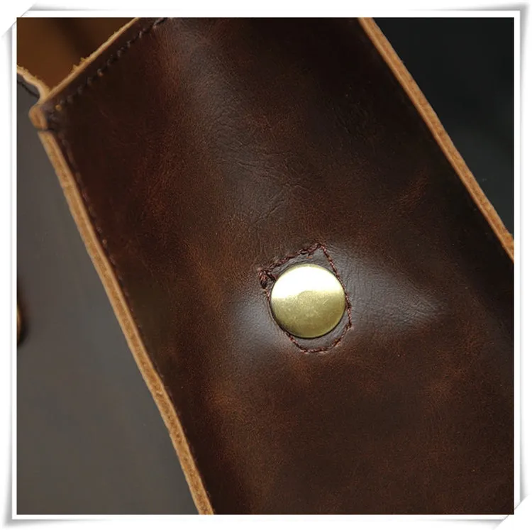 2019 New Vintage Leather Briefcases Men Messenger Bag