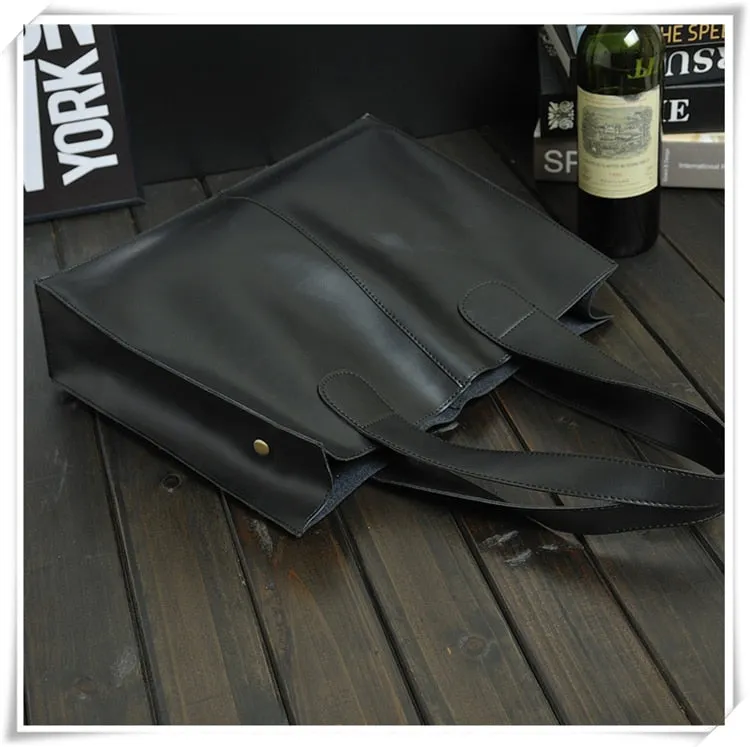 2019 New Vintage Leather Briefcases Men Messenger Bag