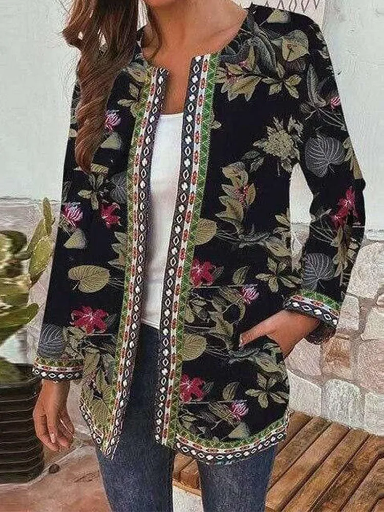 Alice I Retro Style Printed Cardigan