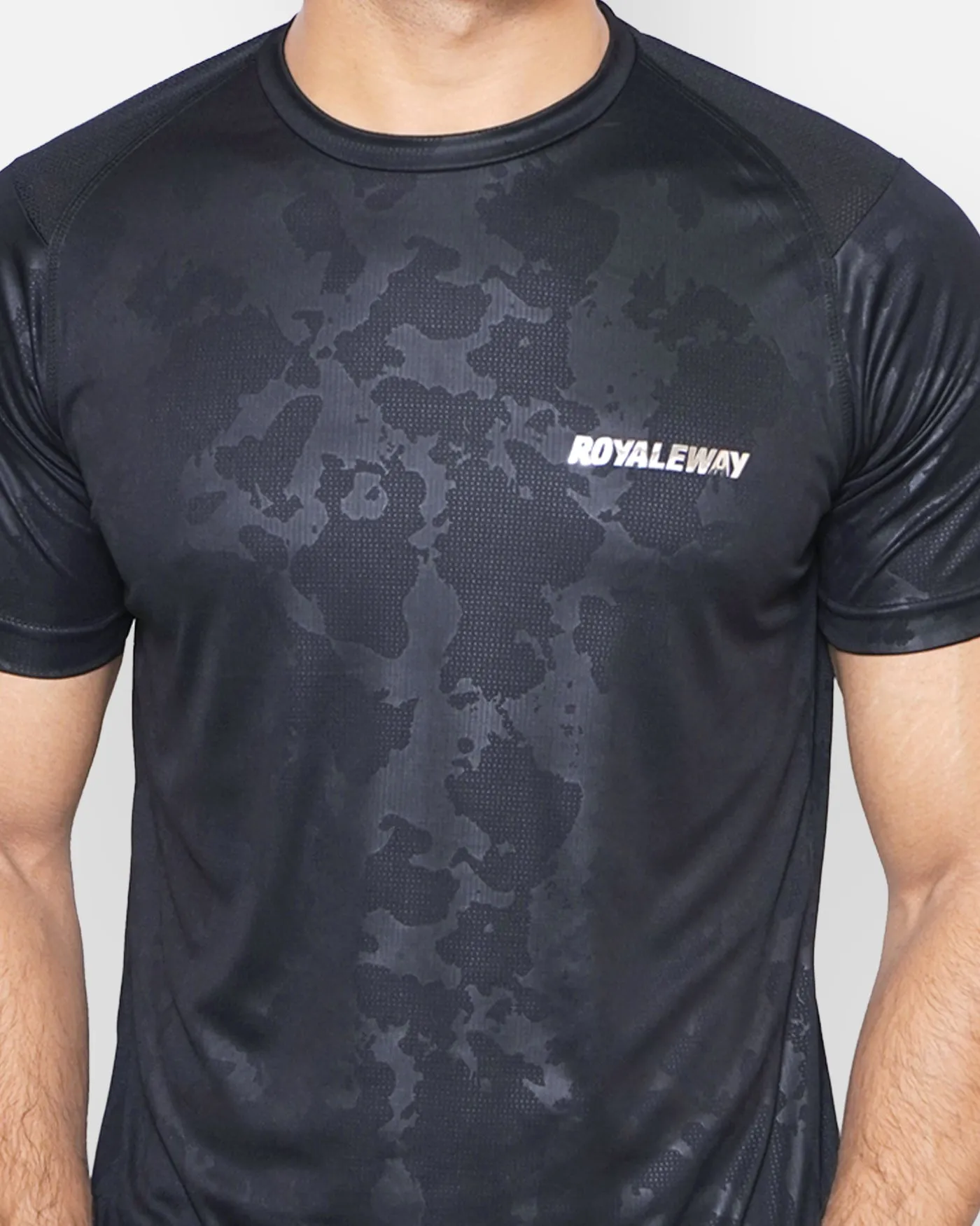 Black Camouflage Raglan T-Shirt RWM2045