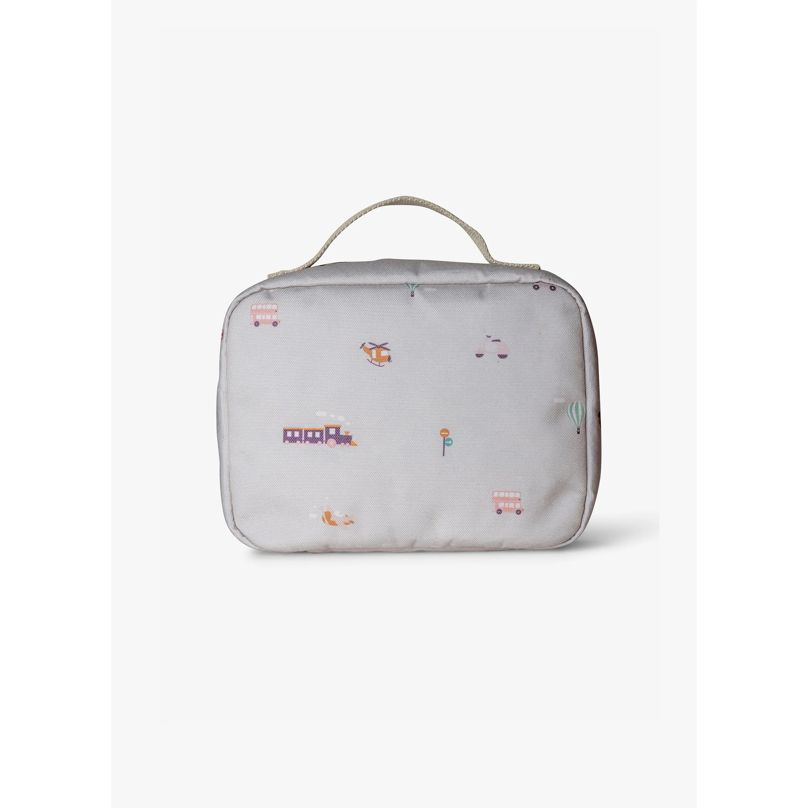 Citron Insulated Square Lunch Bag - Vehicles