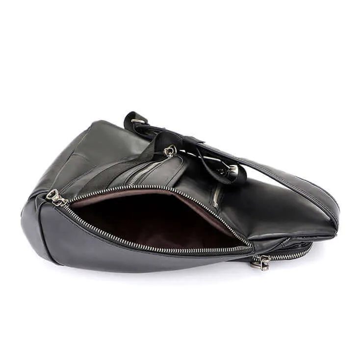 Men's Leather Sling Bag NZ | Spacious & Stylish Chest Bag