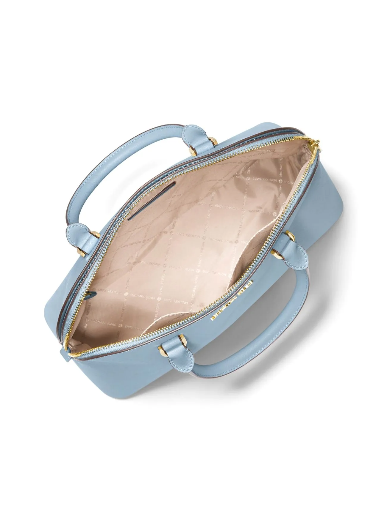 Michael Kors Cindy Large Leather Dome Satchel