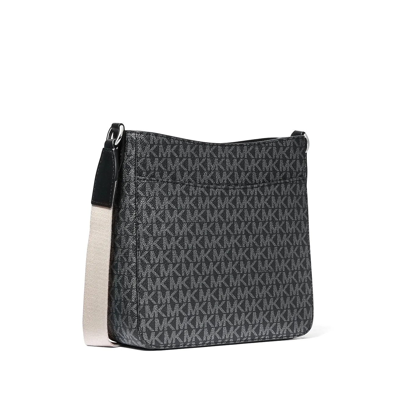Michael Kors Women's Jet Set Travel Small Signature Logo and Metallic Messenger Bag