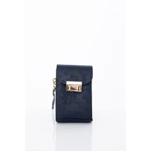 Navy Blue Shoulder Strap Wallet Bag