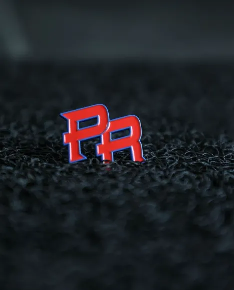 PR LETTERS RED   BLUE | PP090 | PINS PLANET