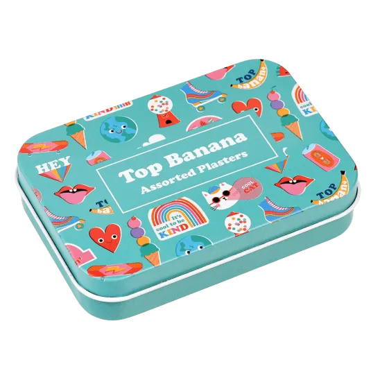 Rex London Top banana Plasters in a Tin (Pack of 30