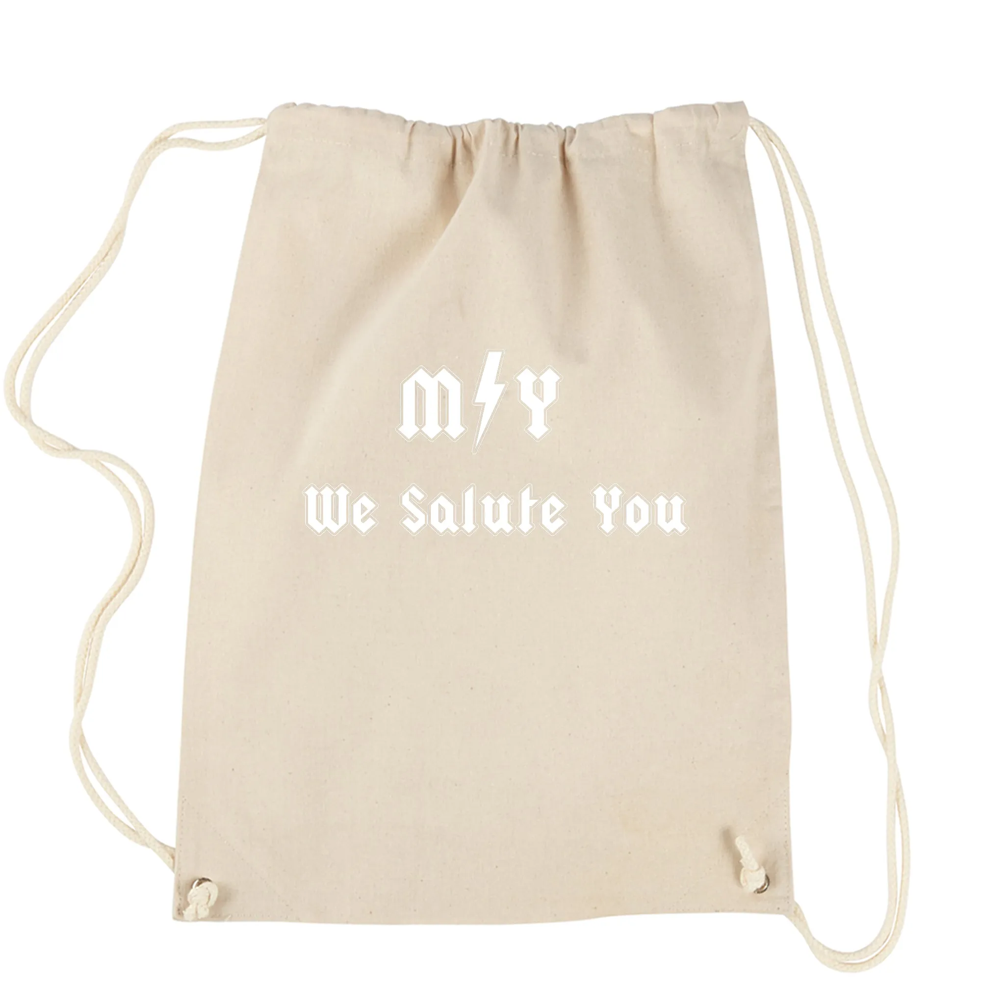 RIP Malcolm, Tribute to the rock legend Drawstring Backpack