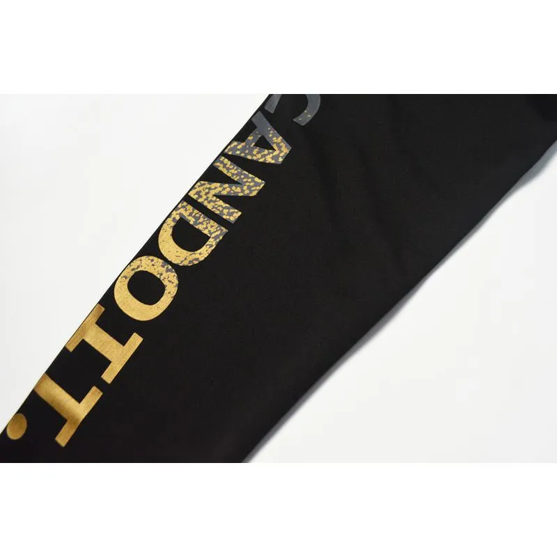 Sports Foil-Stamped Elasticity Yoga Letter Fitness Sports Leggings