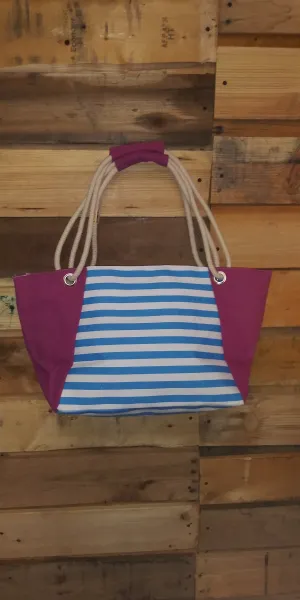 Teal Blue & Fuchsia Bag