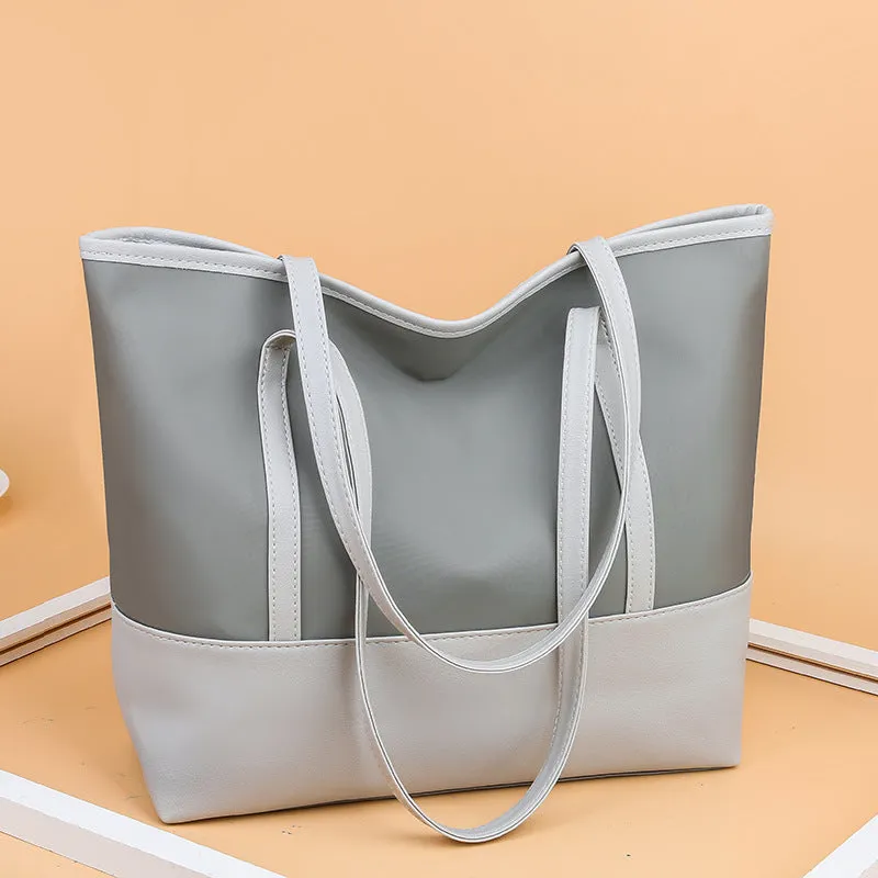 Women's Bag New Shoulder Bag Fashion Simple Oxford Cloth Tote Large Capacity Mom Shopping Bag Wholesale Bag for Women