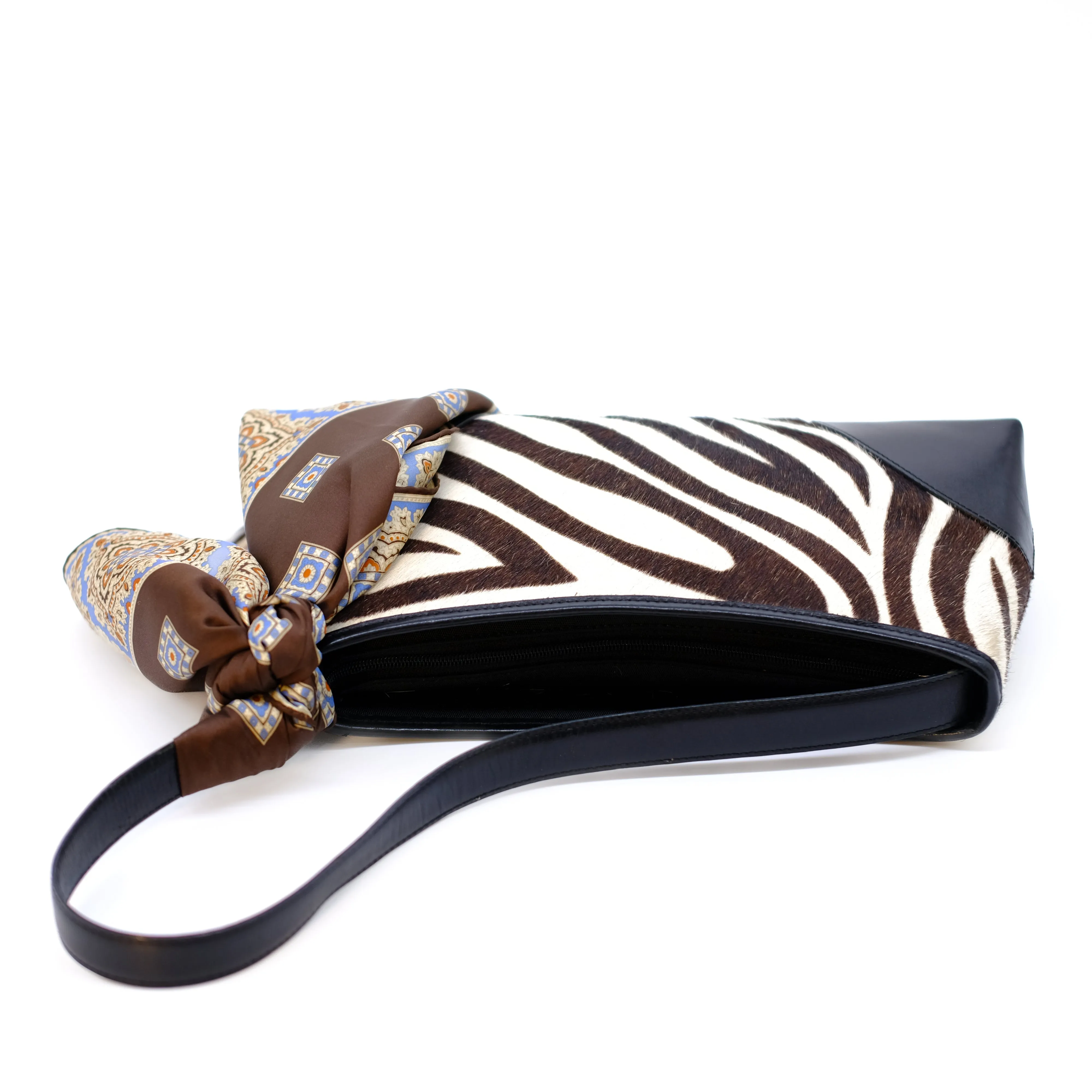 Zebra Hide Shoulder Bag